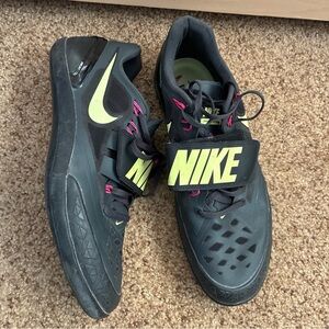 NEW Men's 9.5 Women's 11 Nike Zoom Rotational 6 Throwing Shoes Black 685131-004